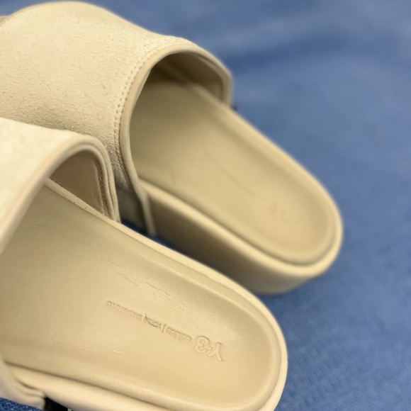 Y3 leather and suede slides - Picture 5 of 8